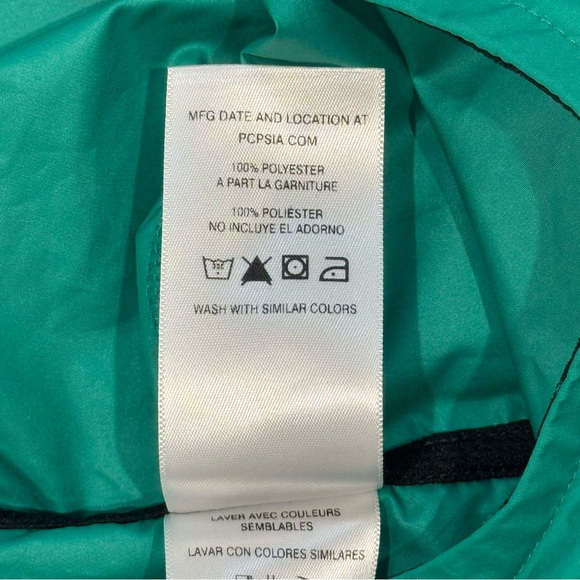 Patagonia Boys Light & Variable Jacket L 12 Teal Navy Colorblock Windbreaker - Picture 8 of 10